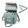 EXLIFBAG Lunch Box for Women Insulated Double Deck Lunch Bag for Adults Leakproof Cooler Lunchbox for Men with Adjustable Shoulder Strap Green