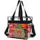 FlowFly Insulated Lunch Cooler Bag Tote Bag Organizer for WomenMen ClearBlack
