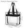 FlowFly Insulated Lunch Cooler Bag Tote Bag Organizer for WomenMen ClearBlack