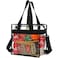 FlowFly Insulated Lunch Cooler Bag Tote Bag Organizer for WomenMen ClearBlack