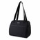 PackItR Freezable Hampton Lunch Bag Black Built with EcoFreezeR Technology Collapsible Reusable Zip Closure with Front Pocket and Shoulder Straps Designed for Fresh Office Lunches