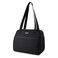 PackItR Freezable Hampton Lunch Bag Black Built with EcoFreezeR Technology Collapsible Reusable Zip Closure with Front Pocket and Shoulder Straps Designed for Fresh Office Lunches