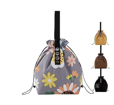 DARO-HGL DAROHGL Reusable Drawstring Lunch BagInsulated Handbag Tote bag with HandleLunch Sackand Drawstring Closure for Women Work Picnic or Travel Sunflower