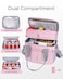 Hedcaw Lunch Box for Women Double Deck Insulated Lunch Bag Women Expandable Leakproof Reusable Lunch Cooler Bag for Work Office Picnic Black
