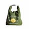 XINGNIAO Japanese Bento Bag Stylish Smiley Face Canvas Insulated Lunch Tote with Handle and Buckle Rollup Lunch Bag