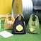 XINGNIAO Japanese Bento Bag Stylish Smiley Face Canvas Insulated Lunch Tote with Handle and Buckle Rollup Lunch Bag