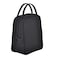Jula Vance Large Quilted Fabric Cotton Reusable Inusulated Lunch Tote Bag Cooler Snack Bag Women Pretty Thermal Lunch box Storage Gift Bag for Work Outdoor Black