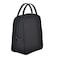 Jula Vance Large Quilted Fabric Cotton Reusable Inusulated Lunch Tote Bag Cooler Snack Bag Women Pretty Thermal Lunch box Storage Gift Bag for Work Outdoor Black
