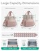 BAGSMART Insulated Lunch Box for Women Double Deck Leakproof Cooler Bag with Expandable Design for Office Work Outdoor Picnic
