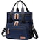 Weitars Insulated Lunch Box for Women MenDual Compartment Waterproof Reusable Large Lunch Bag WideOpen Tote Cooler Bag For Working Picnic Hiking 15L Blue