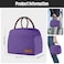 douyadady Lunch Bag WomenMen Lunch Box WomenMen Dark purple