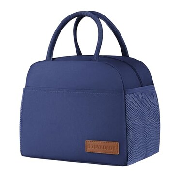 douyadady Lunch Bag WomenMen Lunch Box WomenMen Dark blue