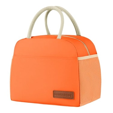 douyadady Lunch Bag WomenMen Lunch Box WomenMen orange