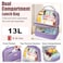 REXMONA Lunch Bag for WomenDual Compartment Lunch Box for Womens Insulated Lunchbag Leakproof Lunch Tote Lunch Cooler Bag for Women MenLunchbox with Adjustable Strap for Work Picnic Beach