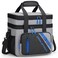 Maelstrom Lunch Box 20L Insulated Lunch Bag for Men Women Expandable Double Deck Leakproof Cooler Bag with 6 Pockets Reusable Lunch Tote Bag for Work Picnic Travel Grey