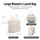 MEXS Lunch Bag for Women Reusable Drawstring Insulated Lunch Box StainResistant Large Cinch Closure Lunch Bags for Work Office