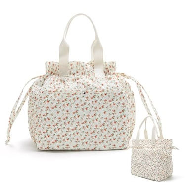 MEXS Lunch Bag for Women Reusable Drawstring Insulated Lunch Box StainResistant Large Cinch Closure Lunch Bags for Work Office