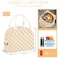 WOBAGMEN Lunch Box for WomenCheckered Lunch Bag Cute Corduroy Insulated Lunch Box With Shoulder Strap for Adult Womens for Work Picnic