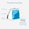 PackIt Freezable Snack Bag Seaside Stripes Built with EcoFreeze Technology Foldable Reusable Zip Closure Designed For Keeping Snacks Fresh On the Go and Adults of all Ages