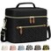Capolo Lunch Box for Women Men AdultsInsulated Lunch Bag Leakproof Lunch Cooler Box with Removable Strap Cute Lunch Tote Bags Reusable Thermal Lunchbox for School Work PicnicSmallBlack