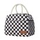 douyadady Lunch Bag WomenMen Lunch Box WomenMen BlackWhite Checkerboard