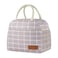 douyadady Lunch Bag WomenMen Lunch Box WomenMen GreyWhite Blocks