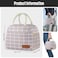 douyadady Lunch Bag WomenMen Lunch Box WomenMen GreyWhite Blocks
