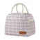 douyadady Lunch Bag WomenMen Lunch Box WomenMen GreyWhite Blocks