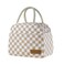 douyadady Lunch Bag WomenMen Lunch Box WomenMen KhakiWhite Checkerboard