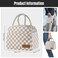 douyadady Lunch Bag WomenMen Lunch Box WomenMen KhakiWhite Checkerboard