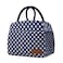 douyadady Lunch Bag WomenMen Lunch Box WomenMen BlueWhite dots