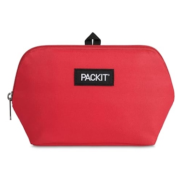 PackIt Freezable Snack Bag Poppy Built with EcoFreeze Technology Foldable Reusable Zip Closure Designed For Keeping Snacks Fresh On the Go and Adults of all Ages