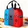jwsxcfd Lunch Bag Lunch Boxes Reusable Games Insulated Portable Lunch Box Unisex Leak Proof Cooler Tote Bag Red Blue