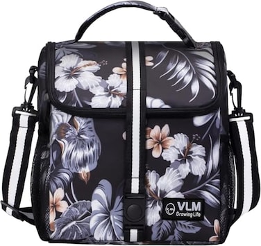 VLM Lunch Box for Women Insulated Lunch Bag Women with Adjustable Shoulder Strap Cute Lunch Tote Bag for WorkPicnicCamping