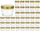 Encheng 4 oz Clear Glass Jars With LidsGoldenSmall Spice Jar For HerbJellyJamsWide Mouth Manson Jars Canning Jar For Kitchen Storage 40 Pack
