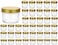 Encheng 4 oz Clear Glass Jars With LidsGoldenSmall Spice Jar For HerbJellyJamsWide Mouth Manson Jars Canning Jar For Kitchen Storage 40 Pack