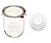 Weck Jars Weck Large Glass Jars for Sourdough Starter Jar with Glass Lid Tulip Jar with Wide Mouth 1 Liter Includes Keep Fresh Cover