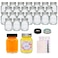 Datttcc 2 oz Mini Mason Jars Small Glass Jars with Lids for JamJellyHoneySpice and snackPack of 25with Label and Pen