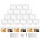 suituts 24 Pack 10 oz 300 ml Plastic Jars with Lids Food Storage Spice Jars Craft Storage Favor JarsEmpty WideMouth Jars for Body Butter CosmeticsClear