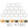 suituts 24 Pack 10 oz 300 ml Plastic Jars with Lids Food Storage Spice Jars Craft Storage Favor JarsEmpty WideMouth Jars for Body Butter CosmeticsClear