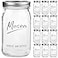 Galssmagic Mason Jars 32 oz12 Pack Quart Wide Mouth Mason Jar With Airtight LidsGlass Canning Jars for Fermenting PicklingMeal PrepOvernight Oats Centerpieces
