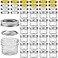 VERONES Mini Mason Jars Mason Jars 4 oz With Regular Lids Ideal for Jam Honey Wedding Favors Shower Favors DIY Spice Jars 25 PACK Extra 20 Lids