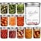 eleganttime Wide Mouth Mason Jars 16 oz12 Pack Canning Jars with LidsAirtight Container Glass Jars for CandlesHome DecorOvernight OatsFruit PreservesJam or Jelly