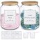 CYYKDA Laundry Pods Container With Airtight Bamboo LidGlass Jars for Laundry Room Organization Jar Dishwasher pods container12 Gallon Laundry Jars for Detergent PowderScent BoostersLaundry Room Storag
