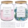 CYYKDA Laundry Pods Container With Airtight Bamboo LidGlass Jars for Laundry Room Organization Jar Dishwasher pods container12 Gallon Laundry Jars for Detergent PowderScent BoostersLaundry Room Storag