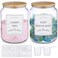 CYYKDA Laundry Pods Container With Airtight Bamboo LidGlass Jars for Laundry Room Organization Jar Dishwasher pods container12 Gallon Laundry Jars for Detergent PowderScent BoostersLaundry Room Storag