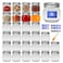 Maredash 8 oz Mason Jars 30 PackSmall Glass Containers with Lids8oz Mason Jars with LidsCanning JarsThe set includes 1 wooden spoons 8 stickers and a purple penIdeal for jams spices candy