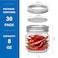 Maredash 8 oz Mason Jars 30 PackSmall Glass Containers with Lids8oz Mason Jars with LidsCanning JarsThe set includes 1 wooden spoons 8 stickers and a purple penIdeal for jams spices candy