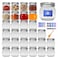 Maredash 8 oz Mason Jars 30 PackSmall Glass Containers with Lids8oz Mason Jars with LidsCanning JarsThe set includes 1 wooden spoons 8 stickers and a purple penIdeal for jams spices candy