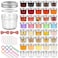 UrSpeedtekLive 40 Pack 4 oz Mason Jars with Regular Lids and Bands Small Canning Jars Mini Glass Jars for Jelly Jam Honey DIY Projects